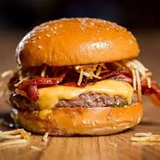 Spicy beef burger