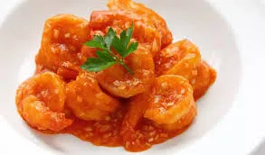 Prawns with green pepper & onions