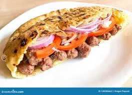 Beef khebab sandwich