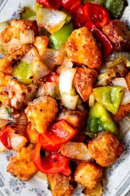 Oyster in sweet and sour sauce
