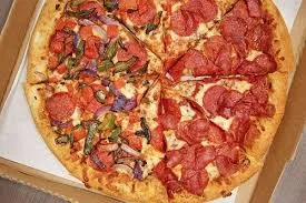 Seafood pizza