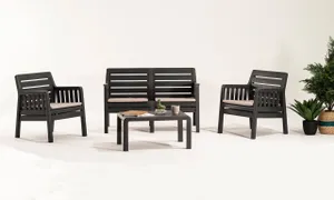 Lara Garden Balcony Seating Group With Cushion