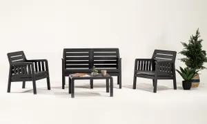 Lara Garden Balcony Sitting Group Without Cushion