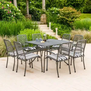 Portofino Aluminium 8 Seater Square Garden Dining Set