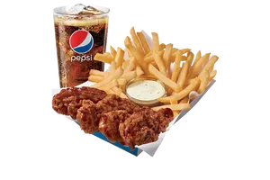 Sauced & Tossed Honey BBQ w/Drink
