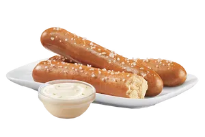 Pretzel Sticks with Zesty Queso
