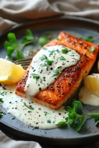 SALMON CITRUS LIME CREAM SAUCE