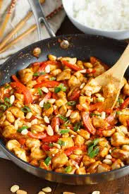 Chicken With Peanut In Hot Pepper Sauce Dinner Special