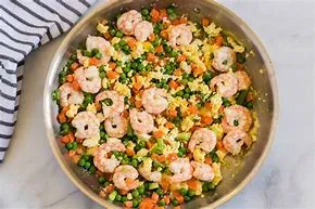 BABY SHRIMP & EGG SAUCE ON RICE