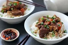 BEEF FILET CHINESE STYLE ON RICE