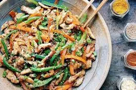 Shredded Chicken With Spinach