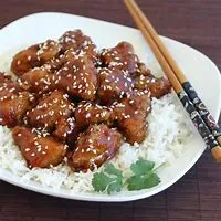 SESAME CHICKEN ON RICE