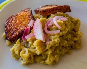 |Traditional Mangu-With Fried Dominican Cheese