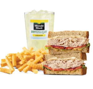 ROAST TURKEY & SWISS SANDWICH MEAL (M)