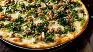 Small Sausage & Broccoli Rabe Pizza