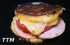 Grilled Cheese With Canadian Bacon Sandwich