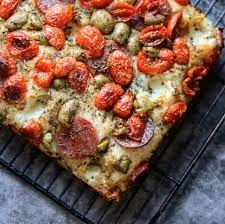 Tomato & Mozzarella Cheese Focaccia Breakfast