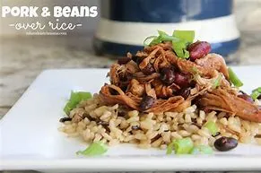 PORK AND BEAN CURD ON RICE