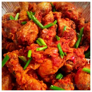 PEPPERED CHICKEN WITH NIGERIAN FRIED RICE