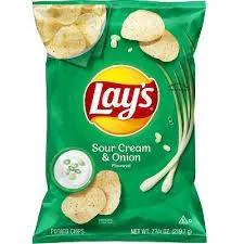 LAYS SOUR CREAM AND ONION CHIPS
