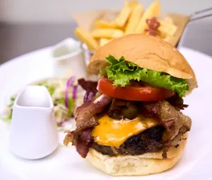 BURGER AND FRIES