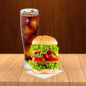 Crispy Burger + Appy Fizz